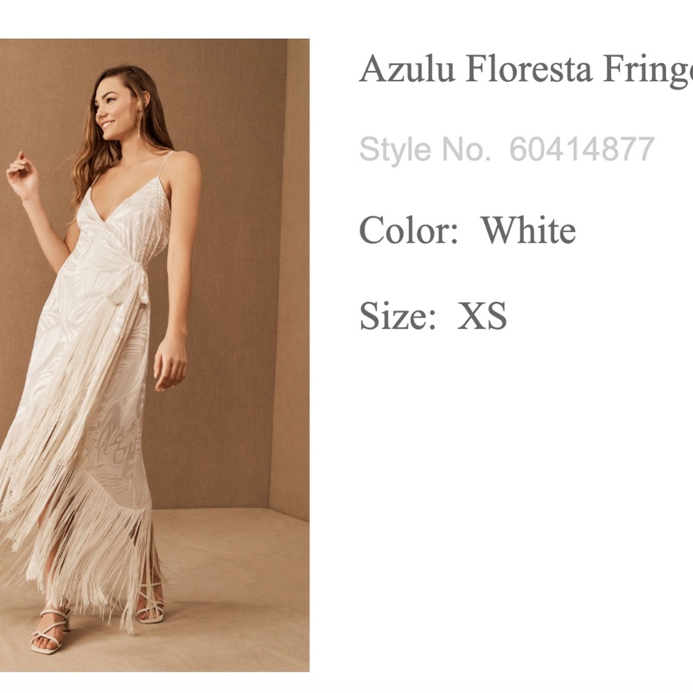 BHDLN - Azulu Floresta  Fringe Dress